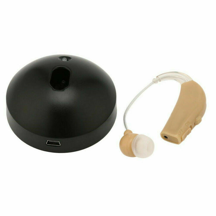 Mini apparecchio acustico ricaricabile amplificatore suoni udito orecchio 1088F