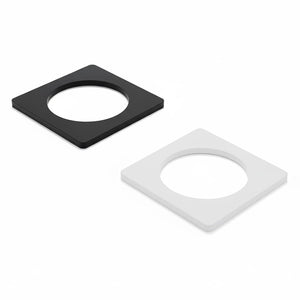 Mini faretto incasso moderno LED 3W CCT cornice intercambiabile bianco nero luce mensole mobili ripiani cappa vetrine 230V QUADRATO