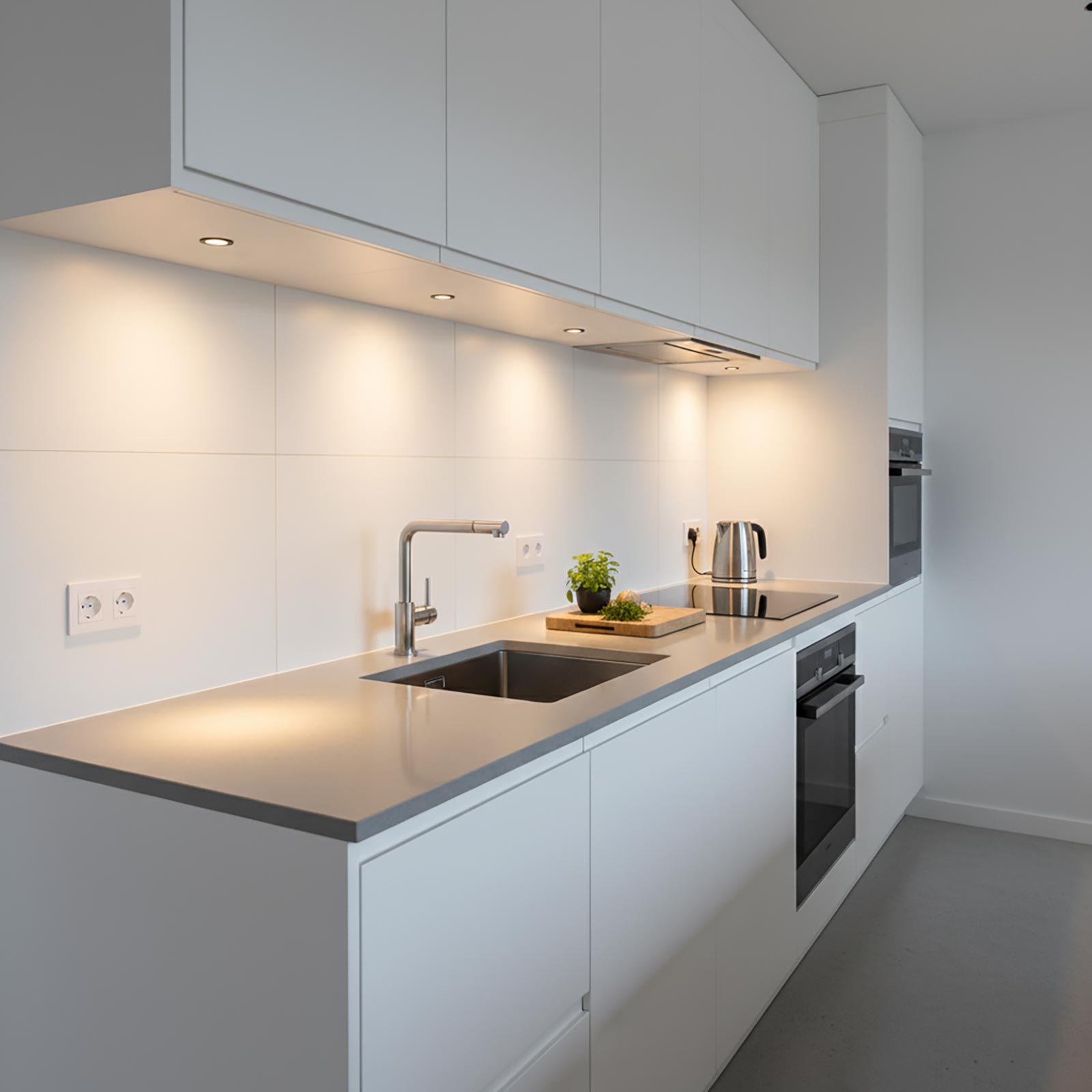 Mini faretto incasso moderno LED 3W CCT cornice intercambiabile bianco nero luce mensole mobili ripiani cappa vetrine 230V TONDO