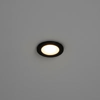 Mini faretto incasso moderno LED 3W CCT cornice intercambiabile bianco nero luce mensole mobili ripiani cappa vetrine 230V TONDO