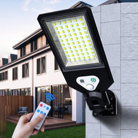 Mini lampione faretto solare sensore di movimento telecomando 60 LED SMD HS-V93