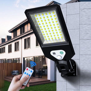 Mini lampione faretto solare sensore di movimento telecomando 60 LED SMD HS-V93