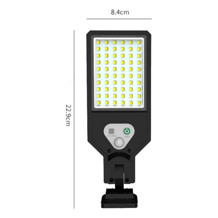 Mini lampione faretto solare sensore di movimento telecomando 60 LED SMD HS-V93