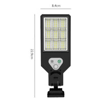 Mini lampione faretto solare sensore di movimento telecomando 72 LED SMD HS-V93