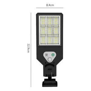 Mini lampione faretto solare sensore di movimento telecomando 72 LED SMD HS-V93