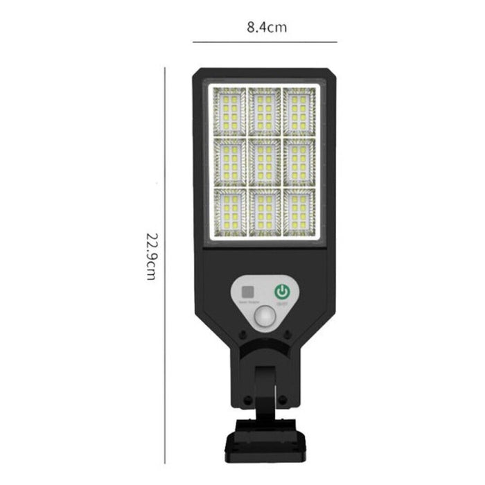 Mini lampione faretto solare sensore di movimento telecomando 72 LED SMD HS-V93