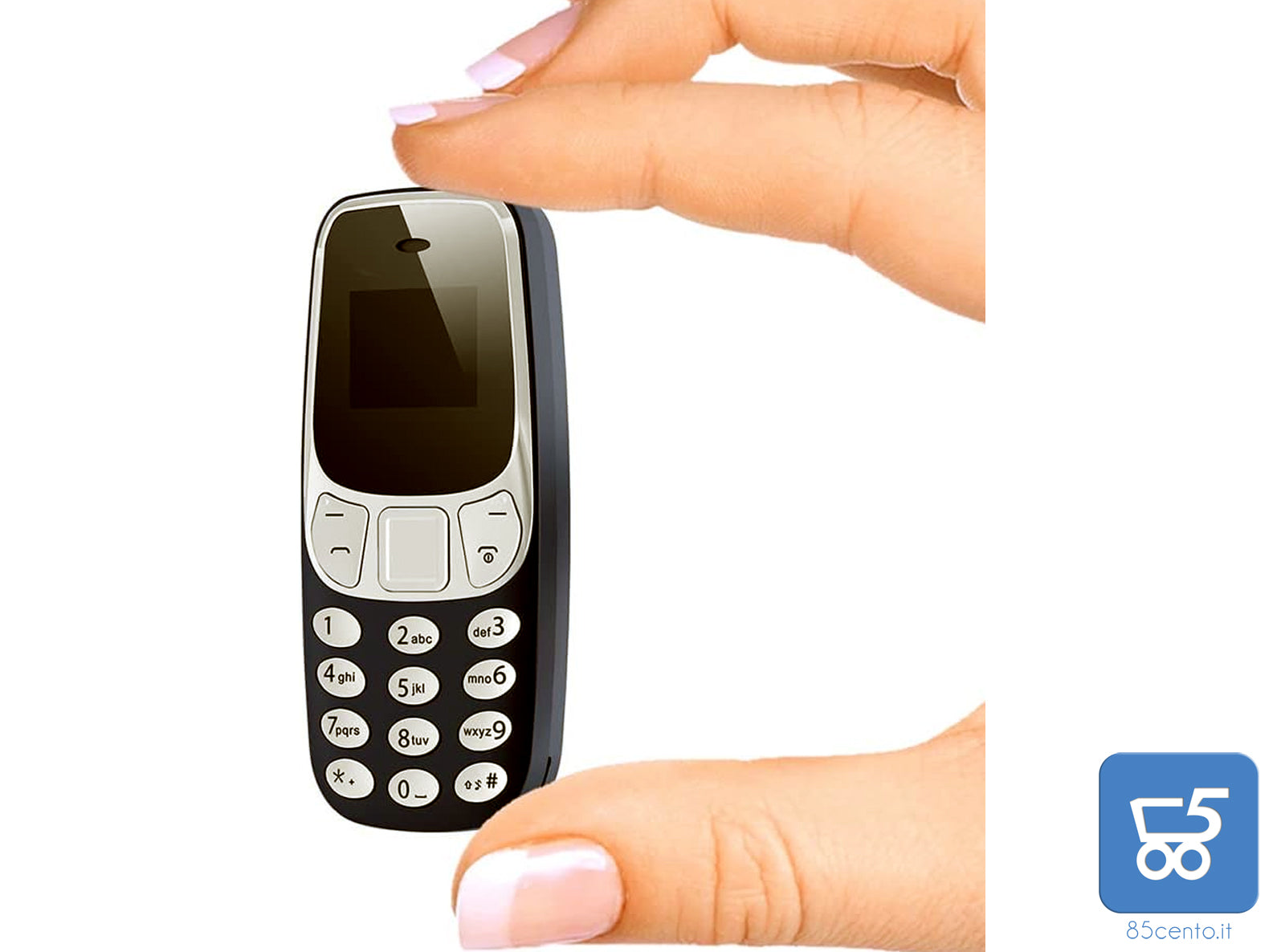 Mini telefono 2 in 1 GSM con Vivavoce Bluetooth Dialer Doppia Scheda SIM L8STAR BM10 NERO