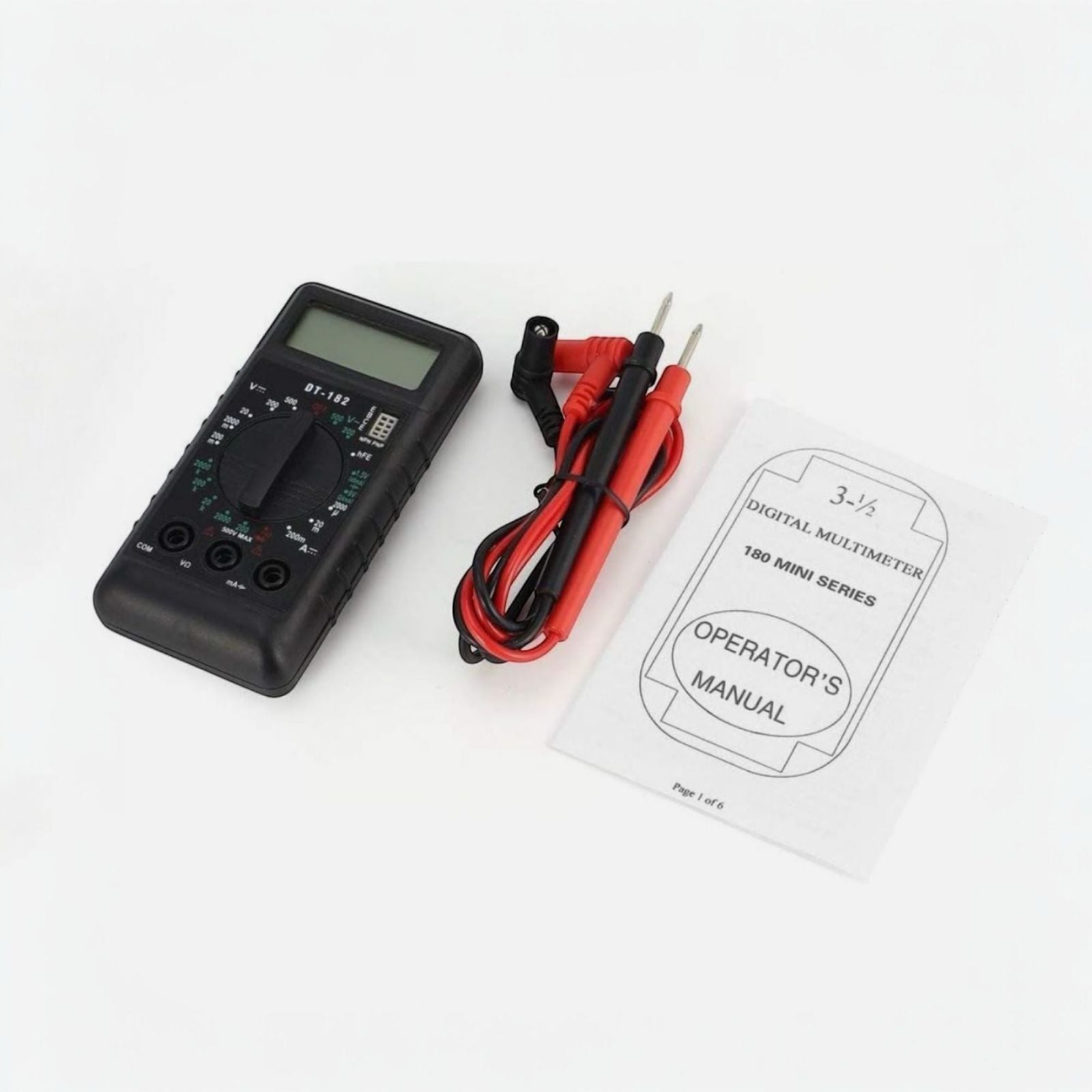 Mini tester digitale multimetro Tascabile + puntali  AC/dc LCD 750 / 1000v Ohm