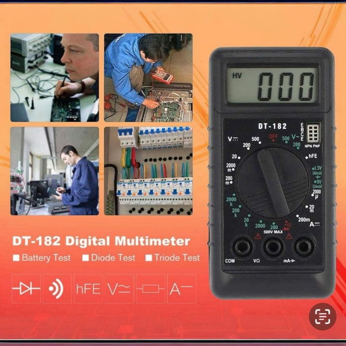 Mini tester digitale multimetro Tascabile + puntali  AC/dc LCD 750 / 1000v Ohm