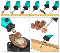 Mini trapano smerigliatrice 130w 388 accessori lucida leviga tipo Dremel Drimmel