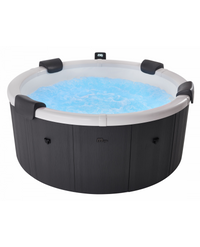 Minipiscina Idromassaggio Tonda 182cm Riscaldatore, Led Mspa Denver Plus