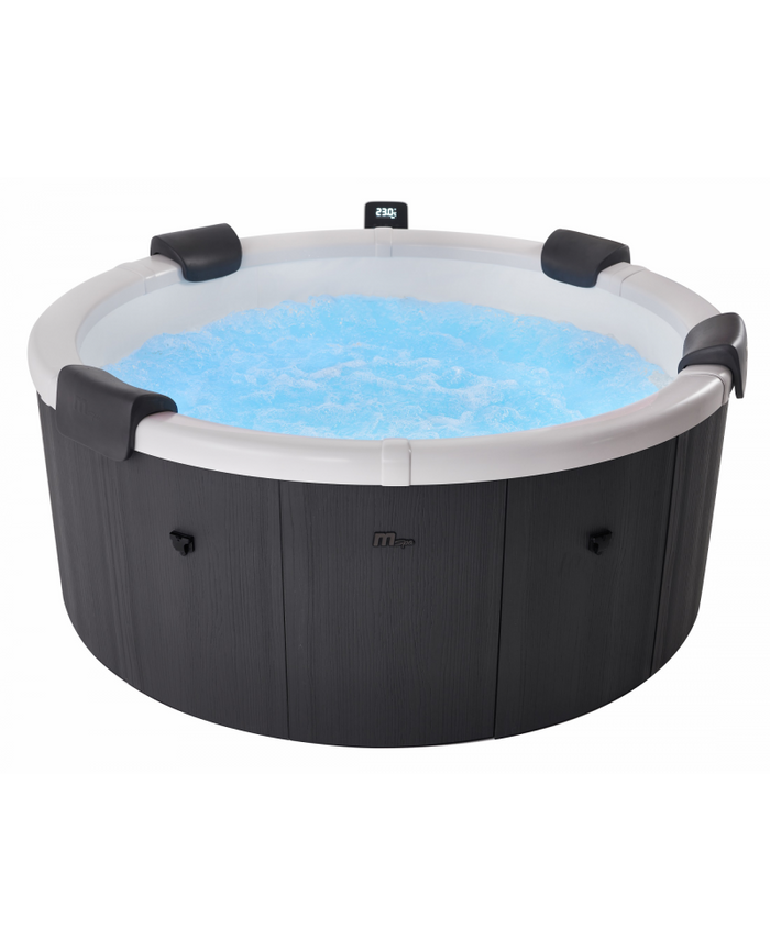 Minipiscina Idromassaggio Tonda 182cm Riscaldatore, Led Mspa Denver Plus