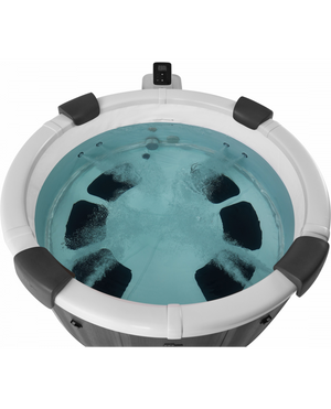 Minipiscina Idromassaggio Tonda 182cm Riscaldatore, Led Mspa Denver Plus