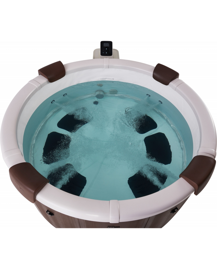 Minipiscina Idromassaggio Tonda 182cm Riscaldatore, Led Mspa Rova Plus