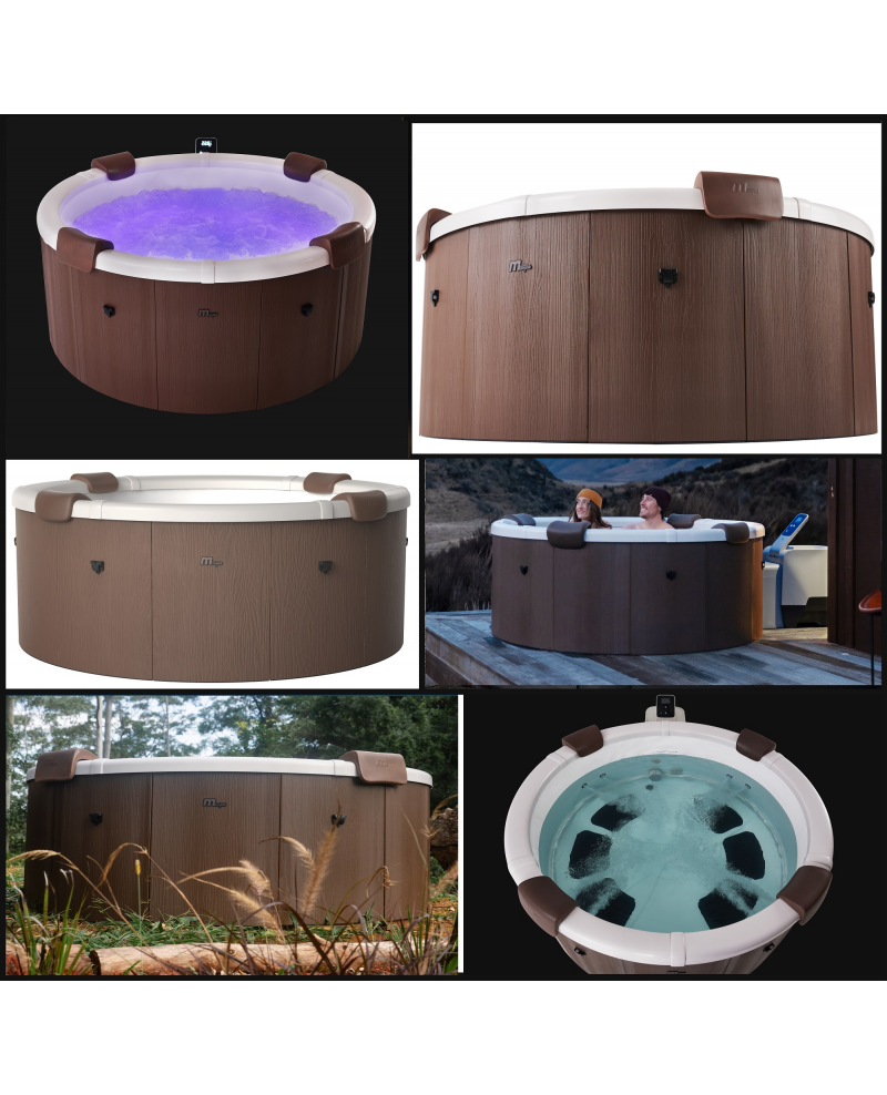 Minipiscina Idromassaggio Tonda 182cm Riscaldatore, Led Mspa Rova Plus