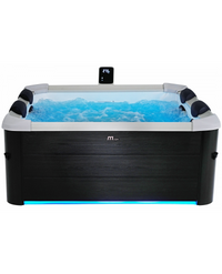 Minipiscina idromassaggio rigida da esterno, 6-8 sedute 180x180cm wi-fi smart Mspa Oslo Plus Aero