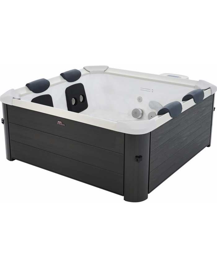 Minipiscina idromassaggio rigida da esterno, 6-8 sedute 180x180cm wi-fi smart Mspa Oslo Plus Aero