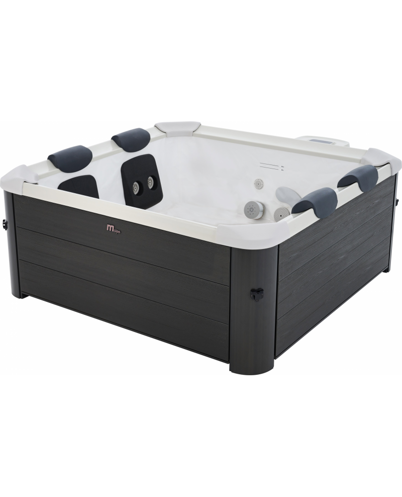 Minipiscina idromassaggio rigida da esterno, 6-8 sedute 180x180cm wi-fi smart Mspa Oslo Plus Aero