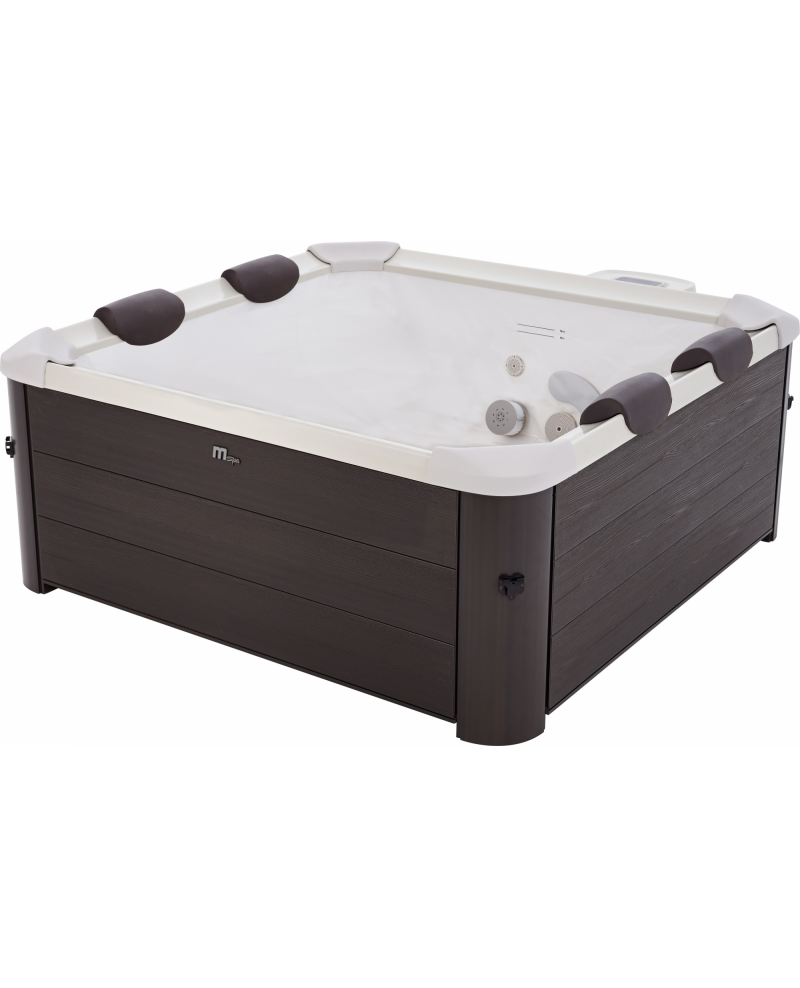 Minipiscina idromassaggio rigida da esterno, 6 sedute rettangolare 160x160x65cm Mspa Tribeca