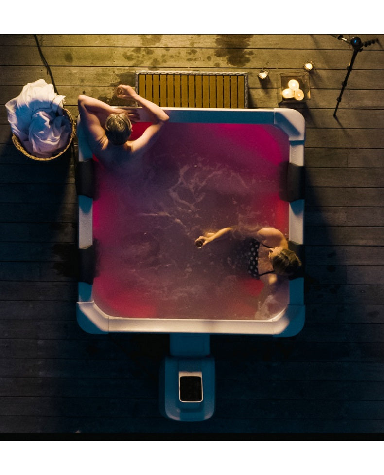 Minipiscina idromassaggio rigida da esterno, 6 sedute rettangolare 160x160x65cm Mspa Tribeca