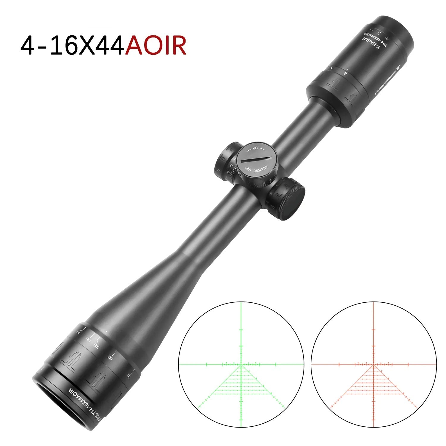 Mirino Ottico Precisione Per Fucile Carabina Reticolo Illuminato4-16x44AOIR