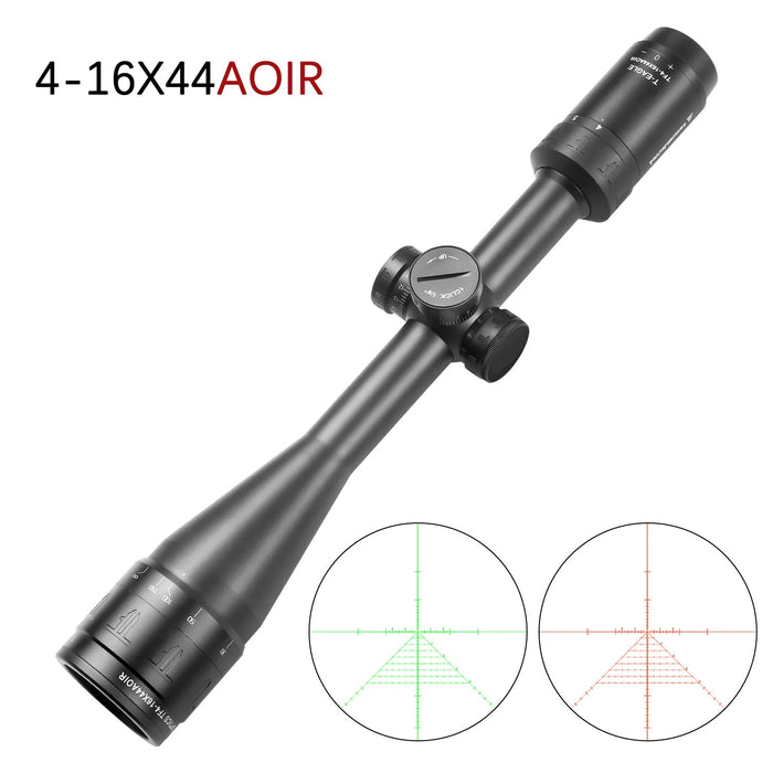 Mirino Ottico Precisione Per Fucile Carabina Reticolo Illuminato4-16x44AOIR