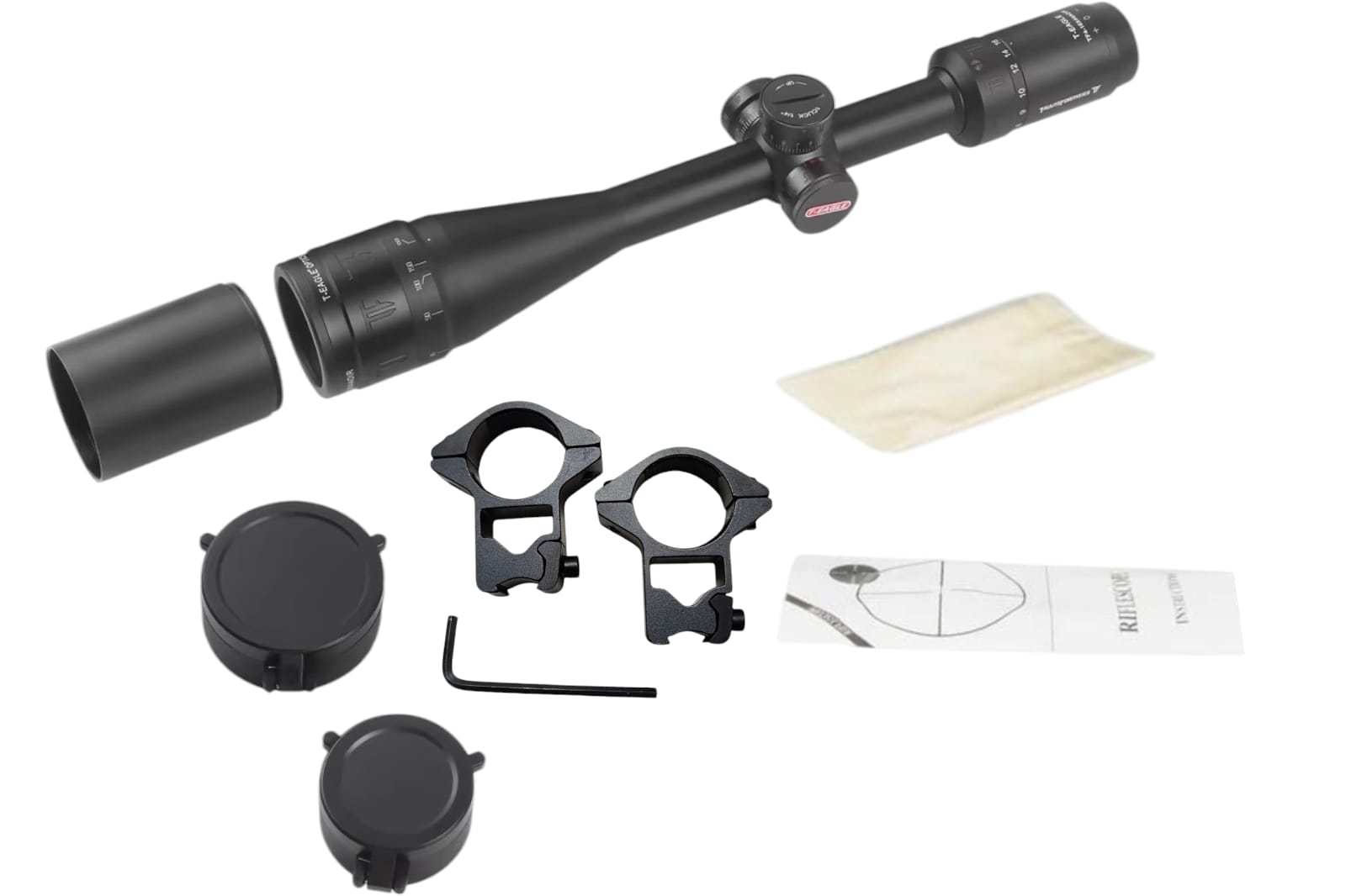 Mirino Ottico Precisione Per Fucile Carabina Reticolo Illuminato4-16x44AOIR