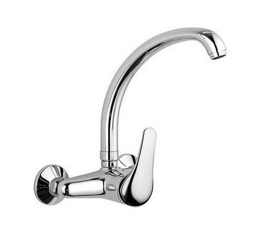 Miscelatore Rubinetto A Parete Monocomando Cucina Lavabo a canna alta 69411