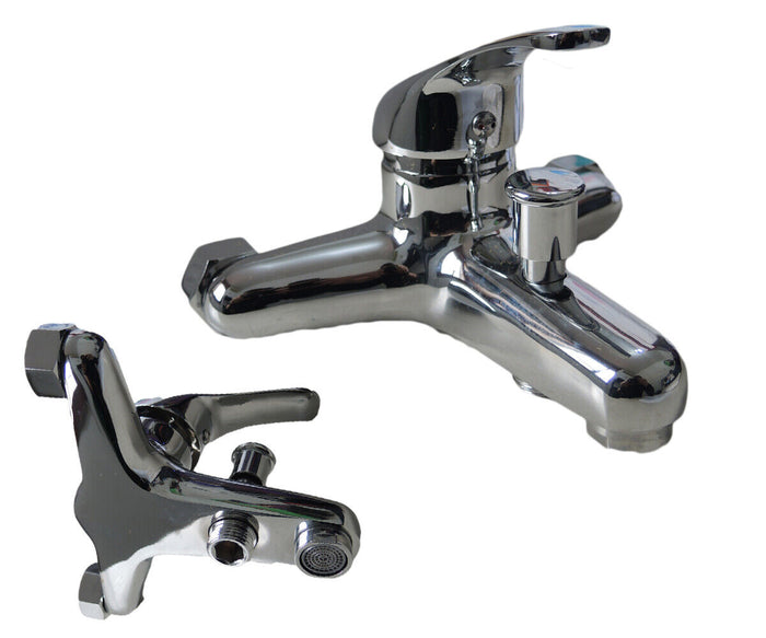 Miscelatore Rubinetto Monocomando Vasca Da Bagno Per Parete Attacco Doccia 52928