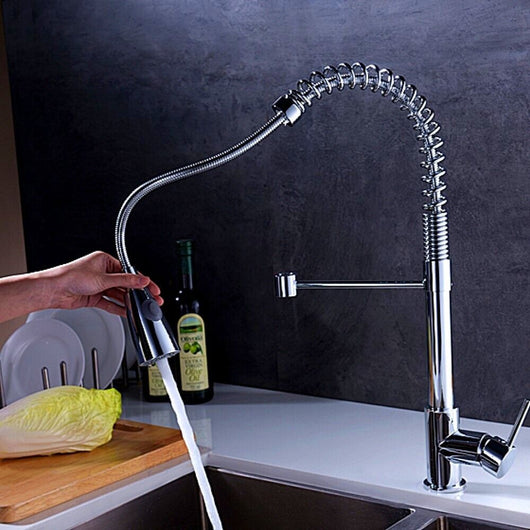 Miscelatore cucina rubinetto con doccetta canna alta isola cucina 87464