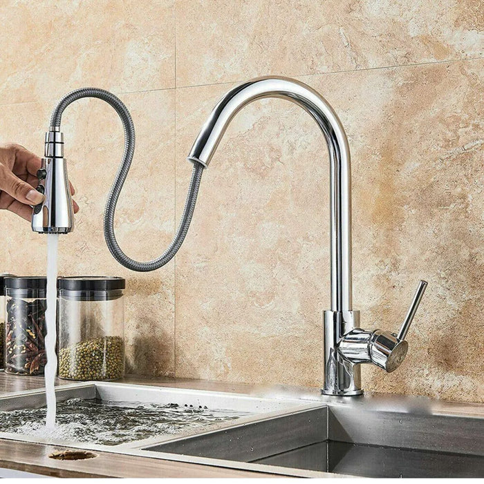 Miscelatore cucina rubinetto con doccetta estraibile monocomando cromato 79570