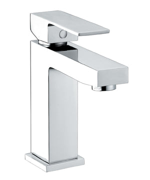 Miscelatore lavabo bagno monocomando, cromo, moderno Sicena Quarik