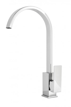 Miscelatore lavello cucina monocomando, cromo, moderno Sicena Quarik