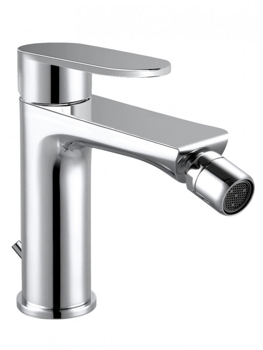 Miscelatore monocomando bidet, monoforo, scarico click-clack, cromo Keller Taps Sky