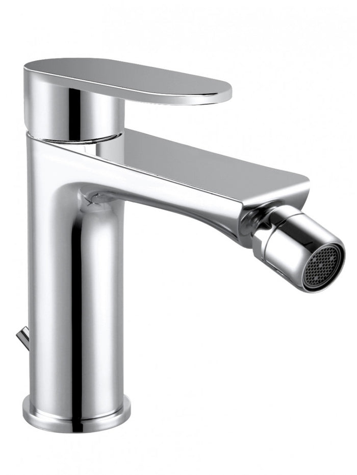 Miscelatore monocomando bidet, monoforo, scarico click-clack, cromo Keller Taps Sky