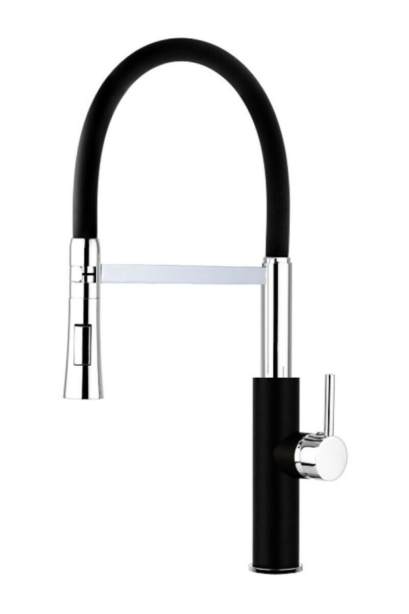 Miscelatore rubinetto lavello cucina con doccetta monocomando canna alta 59593