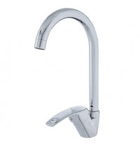 Miscelatore rubinetto monocomando per lavabo cucina canna alta cromato 52334A