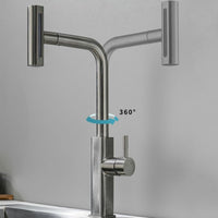 Miscelatore rubinetto monocomando per lavabo cucina canna alta grigio opaco87257