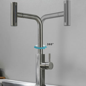 Miscelatore rubinetto monocomando per lavabo cucina canna alta grigio opaco87257