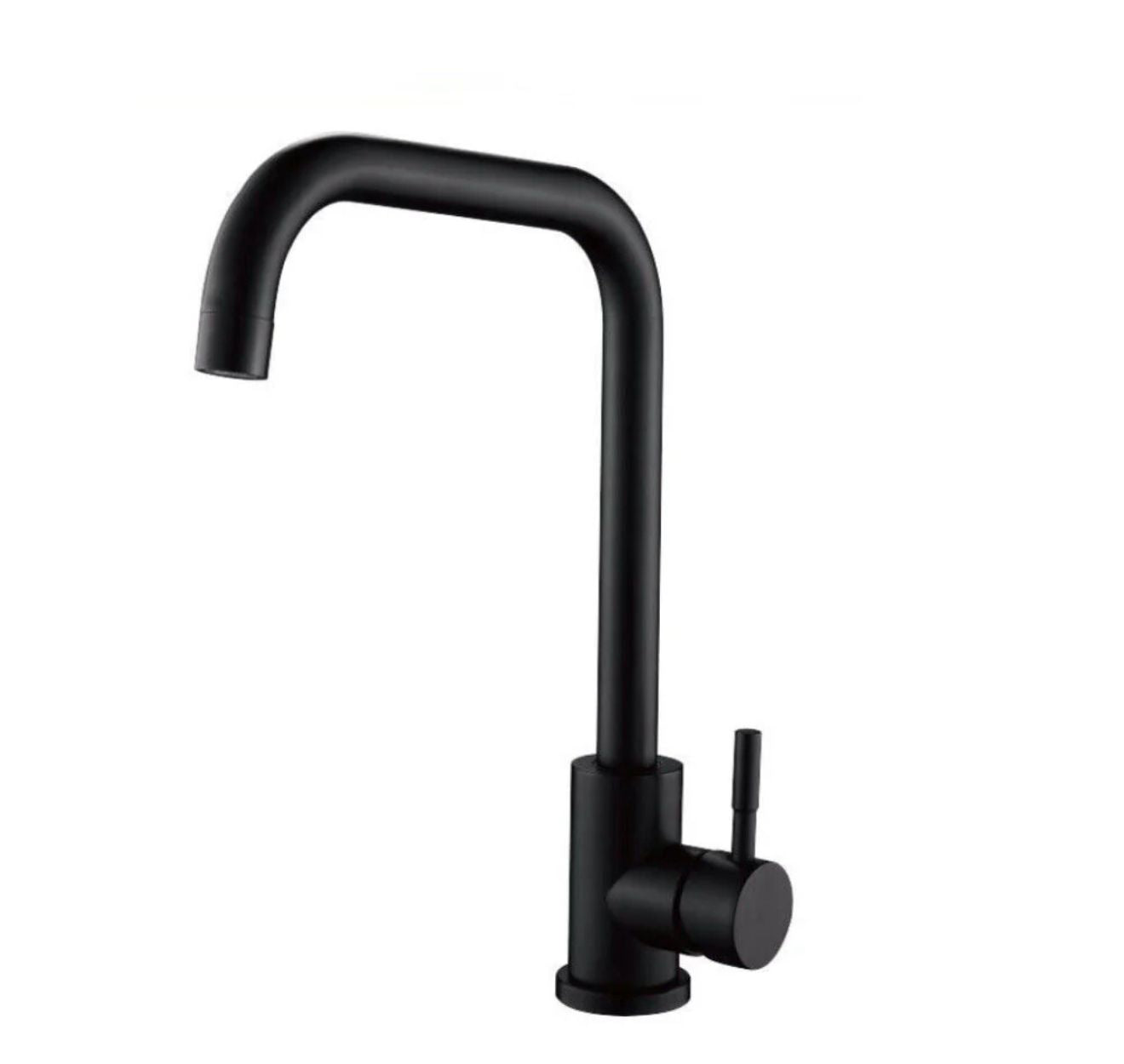 Miscelatore rubinetto monocomando per lavabo cucina canna alta nero opaco 79828