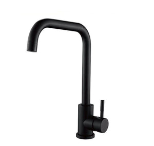 Miscelatore rubinetto monocomando per lavabo cucina canna alta nero opaco 79828
