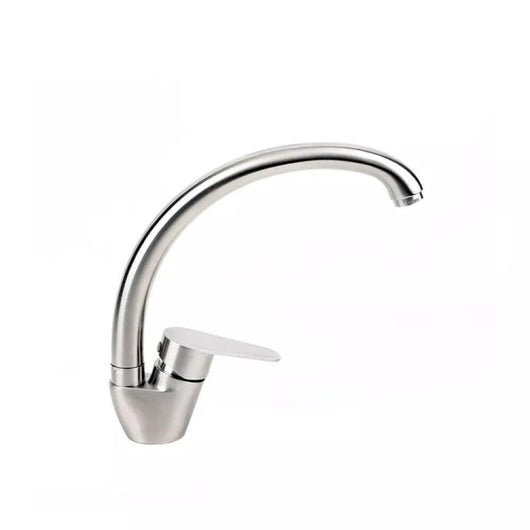 Miscelatore rubinetto monocomando per lavabo cucina canna alta satinato 79827