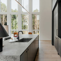 Miscelatore rubinetto monocomando per lavabo cucina canna bassa nero opaco 87258