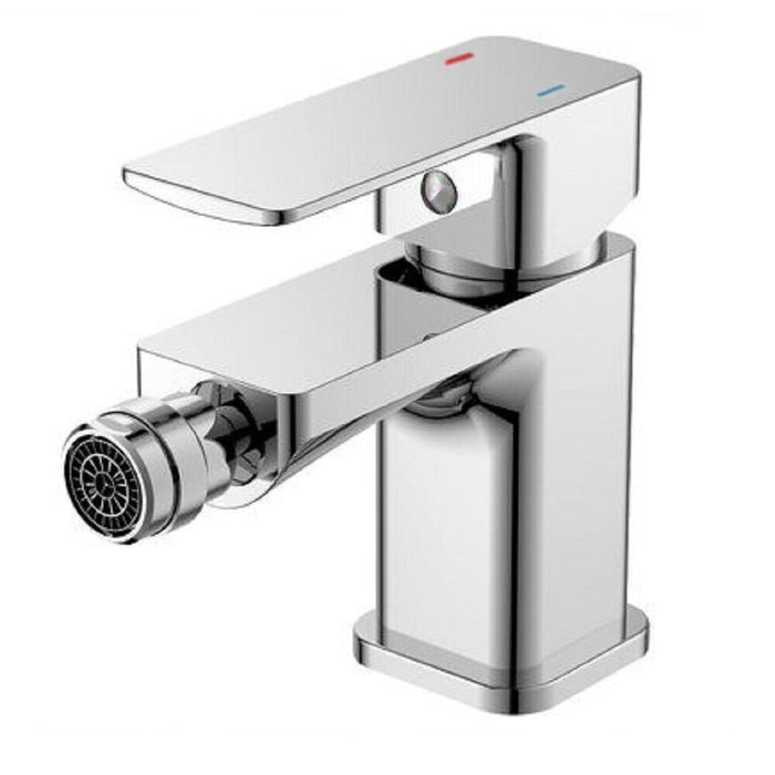 Miscelatore rubinetto per bidet bagno in ottone cromato + piletta SHAPE 87115