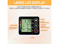 Misuratore Pressione Sanguigna Portatile da Polso Misurazione della Frequenza Cardiaca e Pulsazioni Schermo LCD