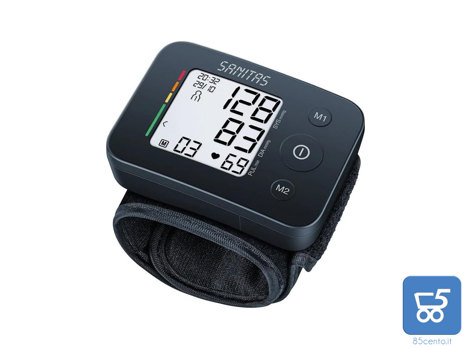 Misuratore di Pressione Sanguigna Automatica Digitale da Polso SANITAS SBC 30