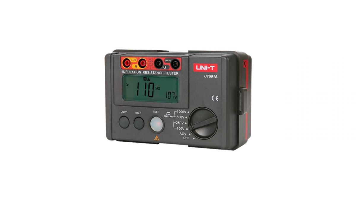 Misuratore di resistenza di isolamento elettrico Display LCD fino a 2000 conteggi