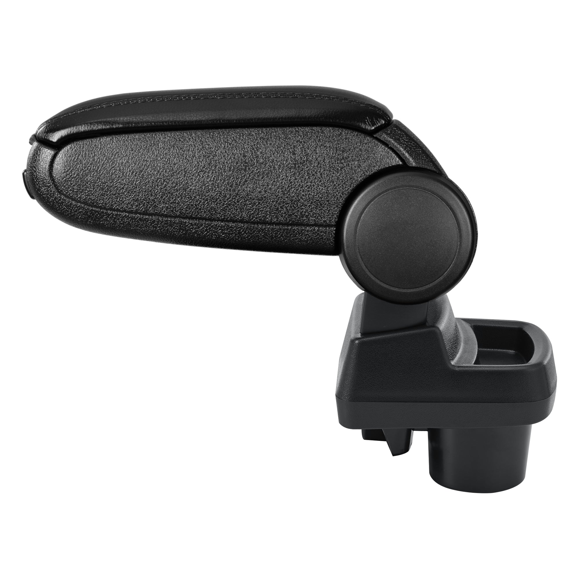 Bracciolo Centrale per Opel Corsa F - Similpelle Nero con Cucitura Nera pro.tec