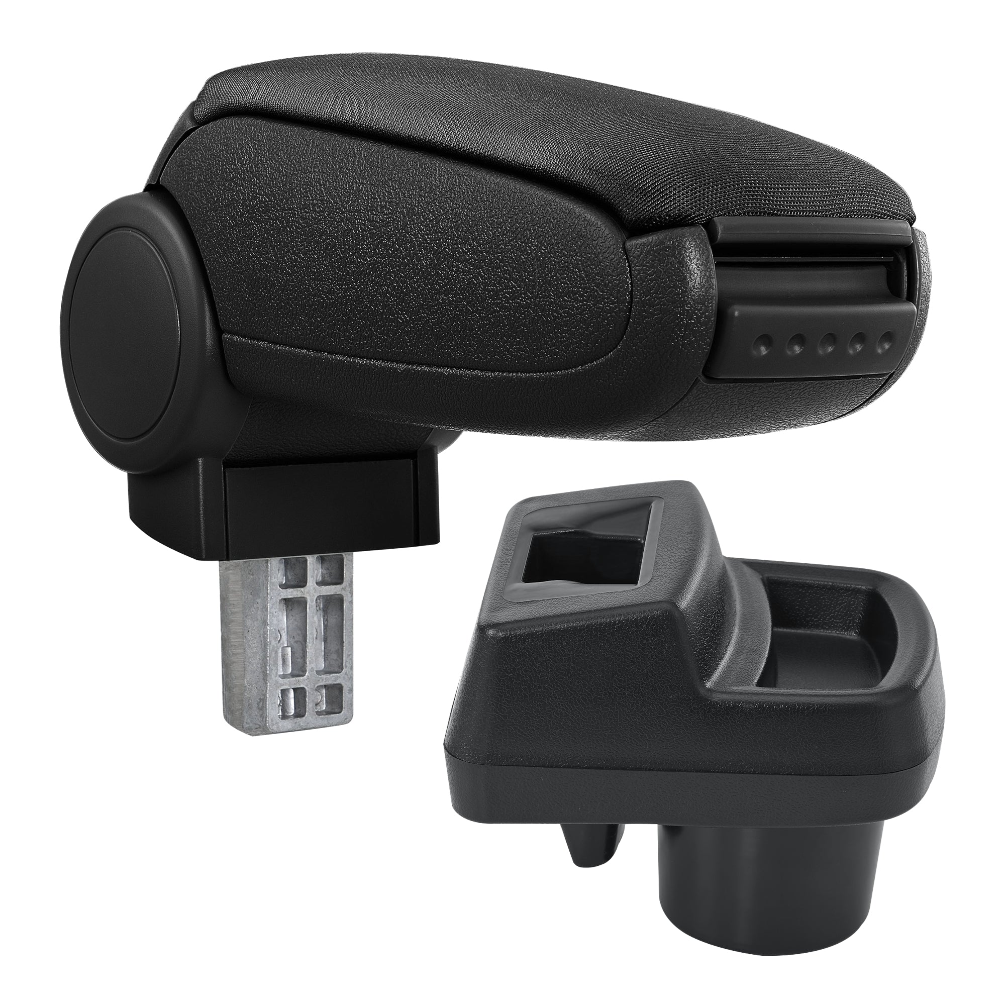 Bracciolo Centrale per Opel Corsa F - Tessuto Nero pro.tec