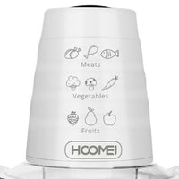 Mixer tritatutto elettrico da cucina in vetro 4 lame inox 200W HM-6260